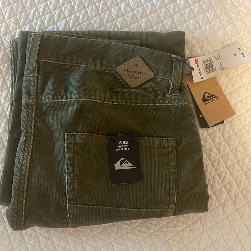 Quicksilver Kracker Cord Olive 33 waist